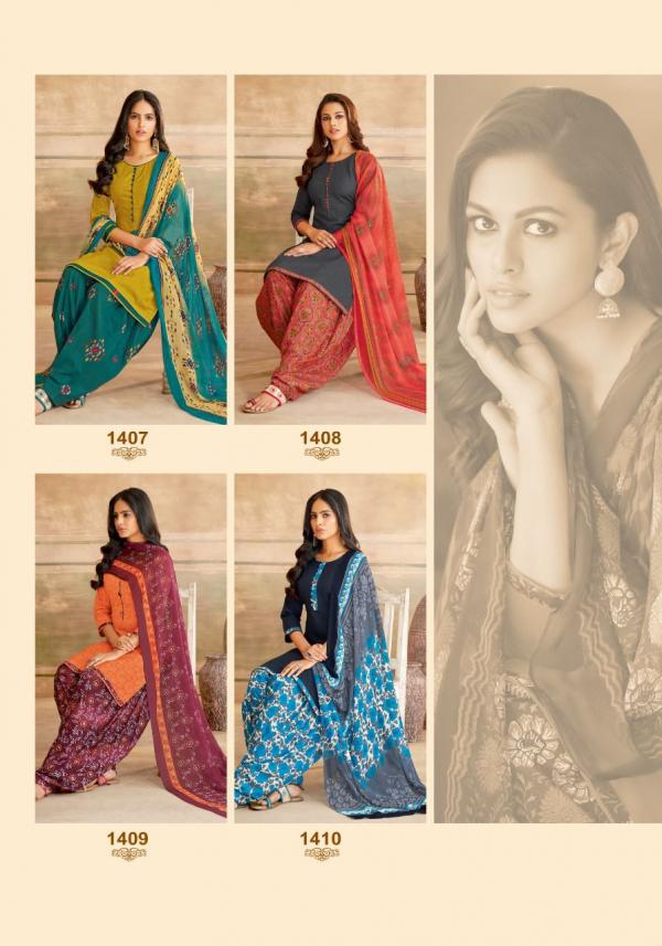 Suryajyoti Chiffon Patiyala Vol-14 Cotton Designer Exclusive Dress Material